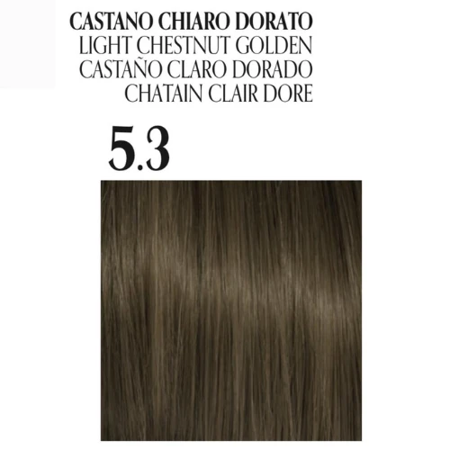 Fanola Oro Puro Ammonia free hair coloring cream No.5.3  Light Chestnut Golden  - Fanola - Image 3