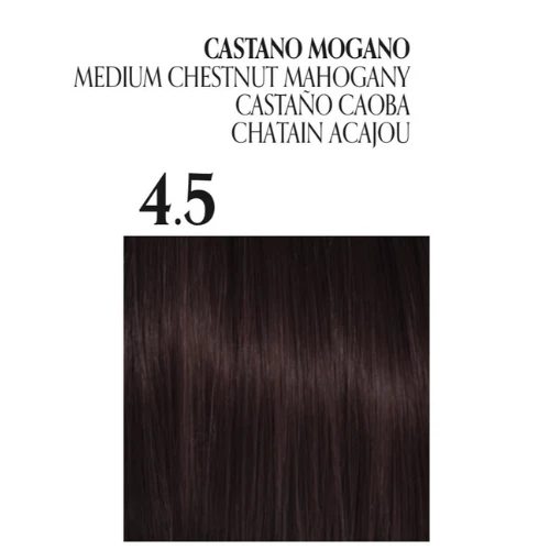 Fanola Oro Puro Ammonia free hair coloring cream No.4.5 Medium Chestnut Mahogany  - Fanola - Image 2