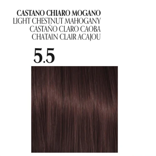 Fanola Oro Puro Ammonia free hair coloring cream, No. 5.5 Light Chestnut Mahogany - Fanola - Image 2