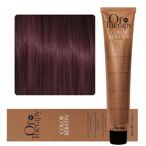 Fanola Oro Puro Ammonia free hair coloring cream,No.6.6 Dark Blonde Red Fanola Oro Puro Ammonia free hair coloring cream,No.6.6 Dark Blonde Red