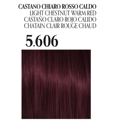 Fanola Oro Puro Ammonia free hair coloring cream  No.5.606 Light Chestnut Warm Red - Fanola - Image 3
