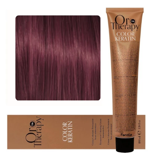 Fanola Oro Puro Ammonia free hair coloring cream  No 6.606 Dark Blonde Warm Red