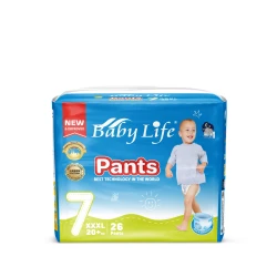 Baby Life triple maxi Pants Diapers, Size 7 |+20 kg. High absorbency and leak protection to keep your baby dry, soft and gentle on sensitive skin, with a flexible design for all-day comfort