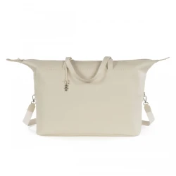 Pasito a Pasito XL Maternity Bag – Elegant Cream Icon Design