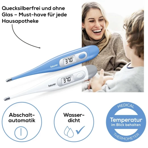 Beurer Thermometer – FT 09 White Digital Medical Thermometer for Fast and Accurate Temperature Readings - Beurer - Image 6