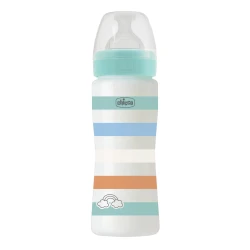Chicco Biberon Benessere Fast Flow Anti-Colic Plastic Bottle 330ml 4 Months+