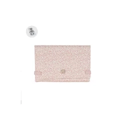 Pasito a Pasito Changing Mat – Flower Mellow Pink (FM) Soft and Practical Mat for Changing Your Baby Anywhere