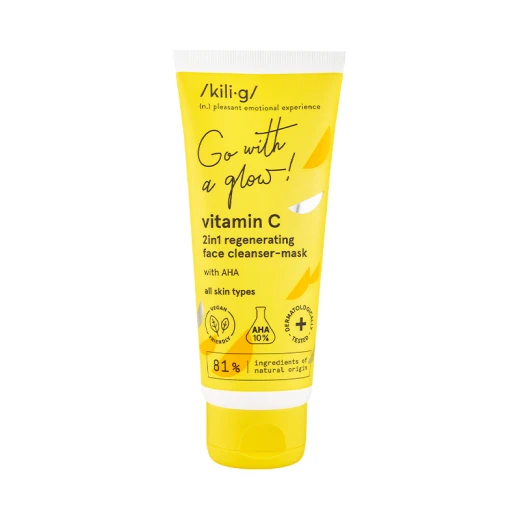 Kili.g vitamin c 2in1 face cleanser-mask
