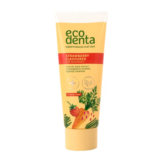 Ecodenta Strawbeery flavoured kids toothpaste fluoride free, 75ml