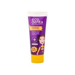 Ecodenta raspberry flavoured toothpaste for kids 0-12 years, 75ml