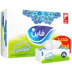 مناديل وجه, 200 منديل مزدوج, 3 عبوات من فاين - فاين