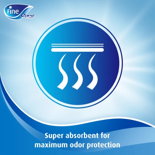 Fine care incontinence unisex adult briefs diapers waist (up to 178 cm) x- large-pack of 36 diapers - Fine - Image 4