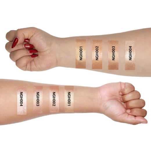 Forever 52 Glow On Highlighter NGH001 Ultra Reflective Baked Powder Gel for Radiant Glow Face Makeup - Forever 52 - Image 2