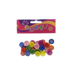 Foska  wooden Buttons - Colored