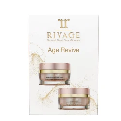 Rivage Age Revive Gift Set - Eye Wrinkle Gel 30ml & Replenishing Anti-Age Cream 50ml - Hydrating Facial Skincare Set