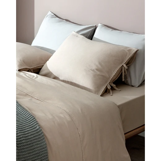 Madame COCO Tracey King Size Linen Look Washed Duvet Cover Set 240X220+2X(50X70)+240X260CM - Madame COCO - Image 2