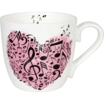 Konitz Love is the Key 425ml Mug - White & Pink - Konitz