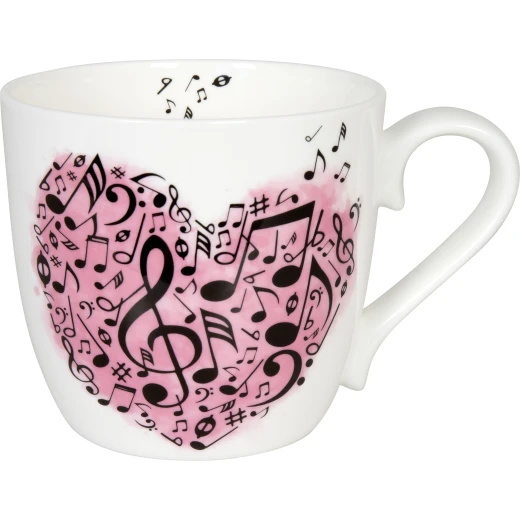 Konitz Love is the Key 425ml Mug - White & Pink - Konitz - Image 2