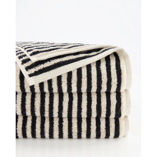بشكير يدين 50*100 سم من Cawo Stripes - أسود - كاوو - Image 2