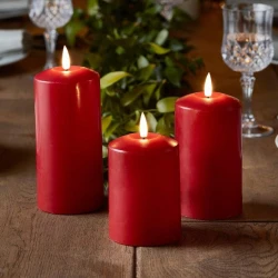 Price's Altar 6x15cm Pillar Candle - Red