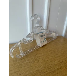 ARMN Tidyup 4-Piece Plastic Hanger Set - Transparent