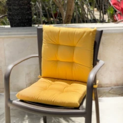 Godicasa Terry Seat Cushion Set - Yellow 2-Piece