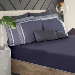 Givi Lulu Brompton 3-Piece Kingsize Fitted Sheet Set - Gray