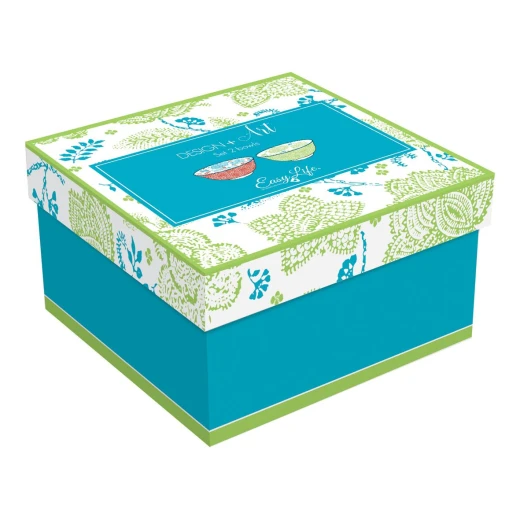 طقم زبديات 15 سم قطعتين من Easy Life Fleur VersaB - أخضر وأحمر - ايزي  لايف - Image 3