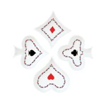طقم زبديات سناكات 4 قطع 10.5 سم بعلبة من Easy Life Casino Royale - ألوان متعددة - ايزي  لايف