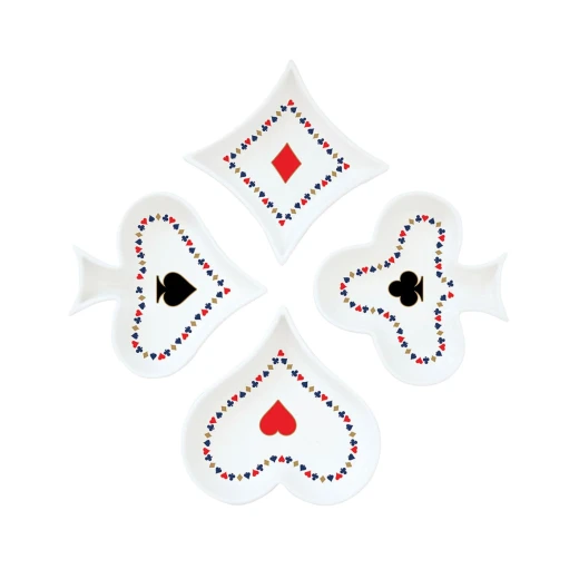 طقم زبديات سناكات 4 قطع 10.5 سم بعلبة من Easy Life Casino Royale - ألوان متعددة - ايزي  لايف - Image 2