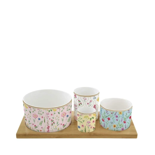 طقم مقبلات 5 قطع من Easy Life Meadow Flowers - ألوان متعددة - ايزي  لايف - Image 2