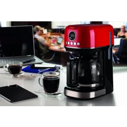 Ariete Moderna 12-Cup Drip Coffee Machine - Red