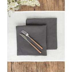 Desideri Di Casa Irlanda 2-Piece Dinner Napkins Set - Dark Gray