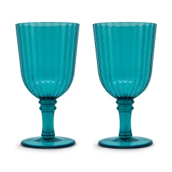 Easy Life 460ml Acrylic 2-Piece Goblet Set - Turquoise