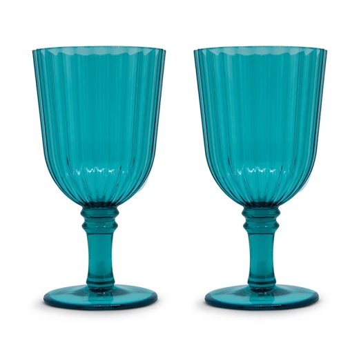 Easy Life 460ml Acrylic 2-Piece Goblet Set - Turquoise - Easy Life - Image 2