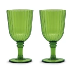 Easy Life 460ml Acrylic Goblet Set - Green 2-Piece - Easy Life