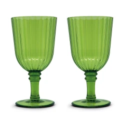 Easy Life 460ml Acrylic Goblet Set - Green 2-Piece