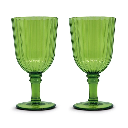 Easy Life 460ml Acrylic Goblet Set - Green 2-Piece - Easy Life - Image 2