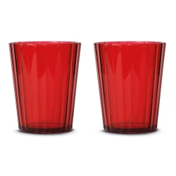 Easy Life 370ml Acrylic Tumbler Set - Red  2-Piece