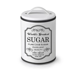 Ibili 11x16cm Sugar Canister with Handle - White