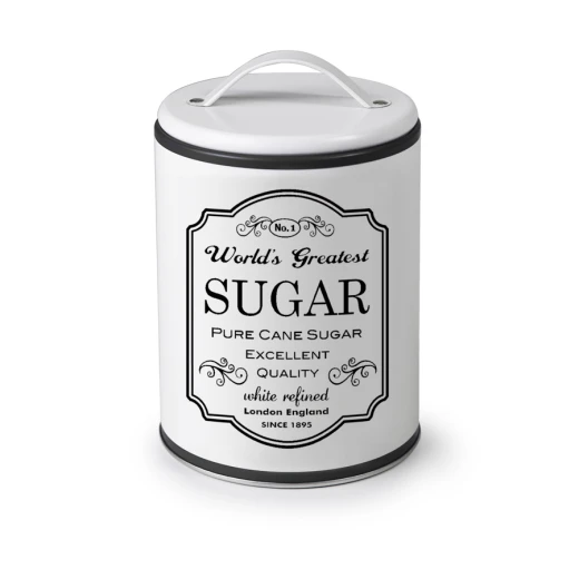 Ibili 11x16cm Sugar Canister with Handle - White - Ibili - Image 2