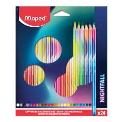 Wood Coloured Pencils Nightfall X24 Cardboard Box