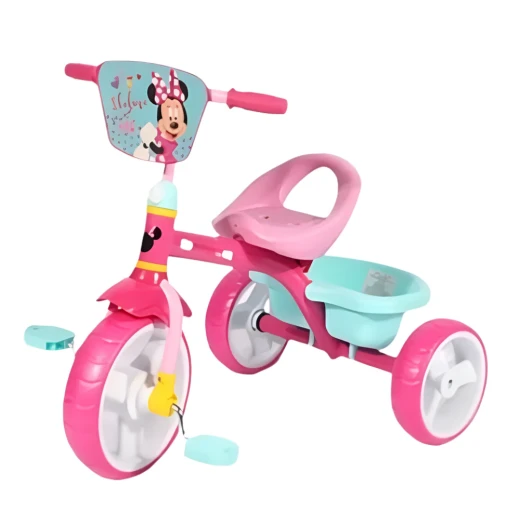 Disney Kids Tricycle Minnie or Mickey Mouse Design, With Pedals, Durable & Comfortable Ages 2+ Years