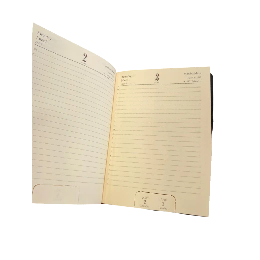 أجندة جلدية فاخرة – موديل 741.26 من  è (مقاس 5) تنظيم يومك بأناقة عملية ولمسة احترافية - بيسيل فيريش - Image 2