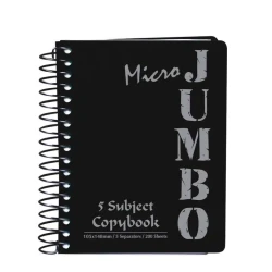 Micro Jumbo 5-Subject Copybook 200 Sheets Black color