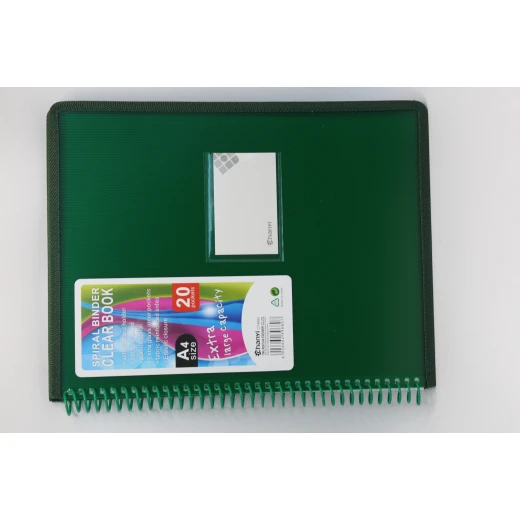 Chamyi Spiral Binder Clear Book – Extra Large Capacity with Elastic Closure Chamyi Spiral Binder Clear Book – Extra Large Capacity with Elastic Closure