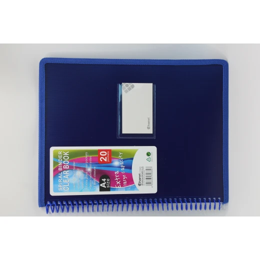 Chamyi Spiral Binder Clear Book – Extra Large Capacity with Elastic Closure Chamyi Spiral Binder Clear Book – Extra Large Capacity with Elastic Closure