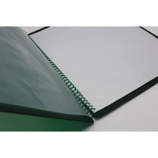 Chamyi Spiral Binder Clear Book – Extra Large Capacity with Elastic Closure - Sstationery - Image 2