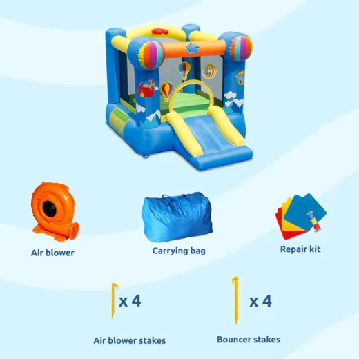 نطاطية هابي هوب 9070 – تصميم منطاد هوائي مع زحليقة وسلة - هابي هوب - Image 2