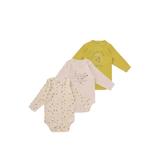 Junior Bodysuit Long Sleeve Summer nights, (12-18 M), 3 Pcs - Junior Clothing - Image 2